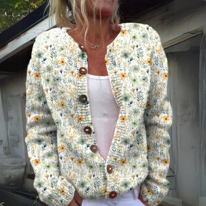 VERONICA | LUXE FLORAL PRINT CARDIGAN