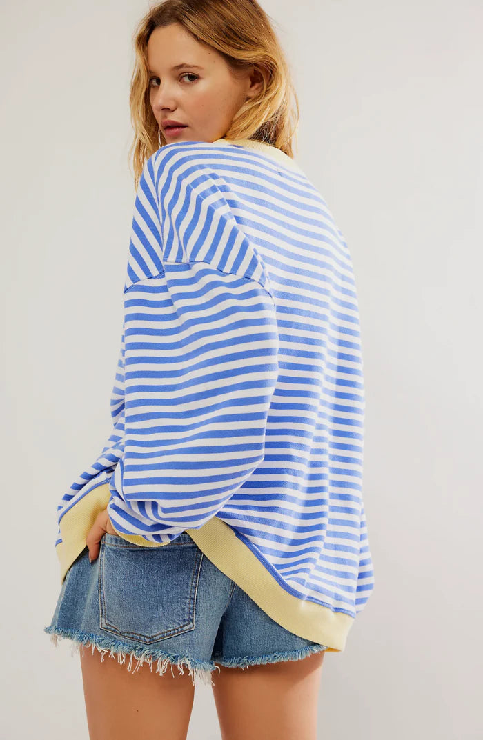 Frances - Oversized Striped Pullover