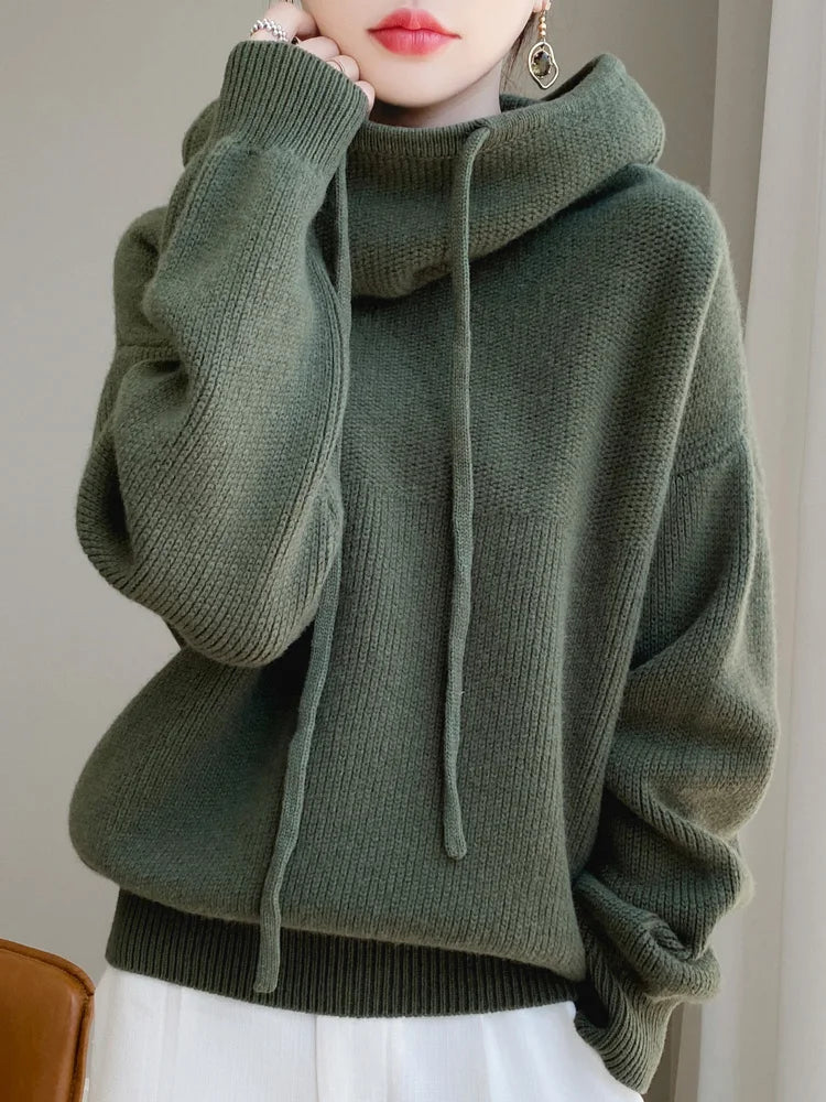 Kristen - Knitted Hoodie