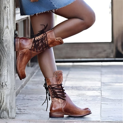 Kimberly | Leather Lace-up Boots