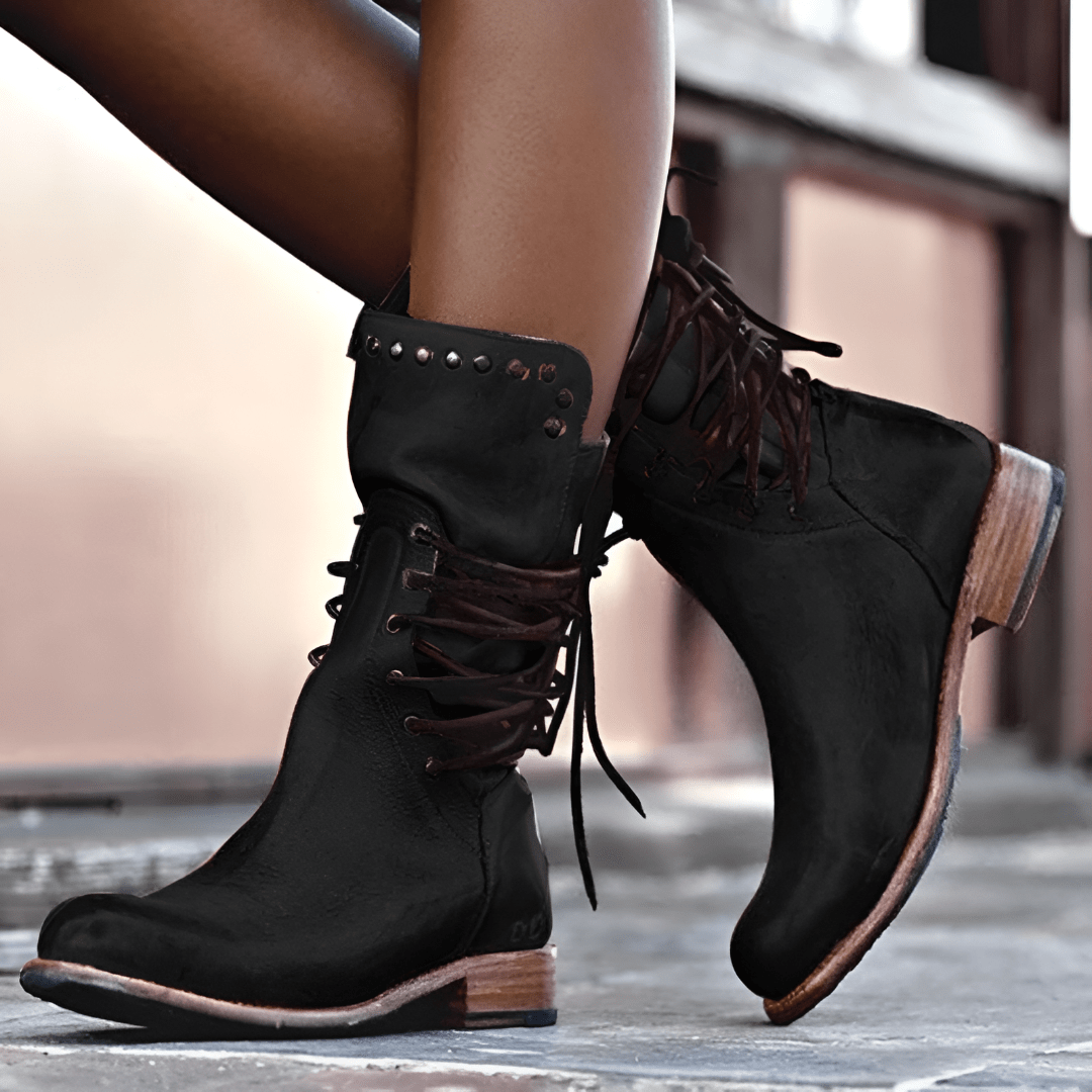 Kimberly | Leather Lace-up Boots